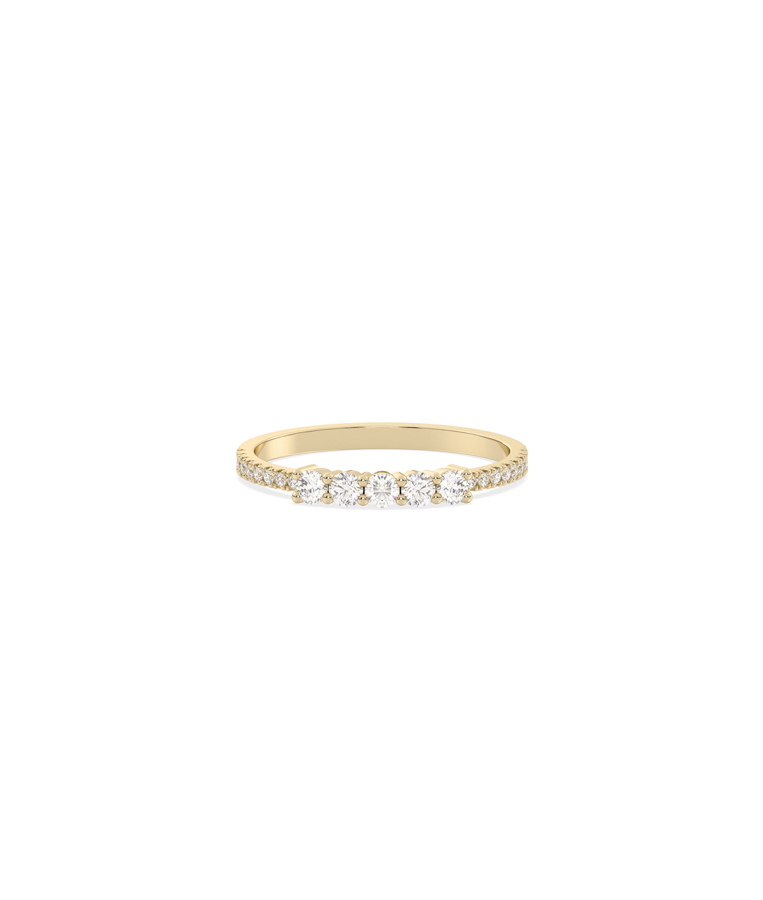 5 Stone Diamond Band Ring | Online Everyday Jewelry