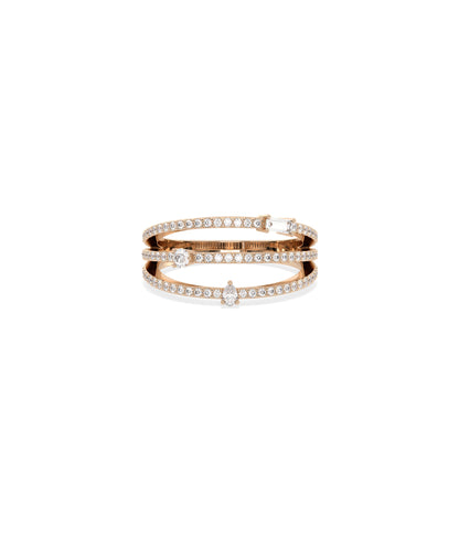 3 Row Diamond Band Ring | Everyday Jewelry