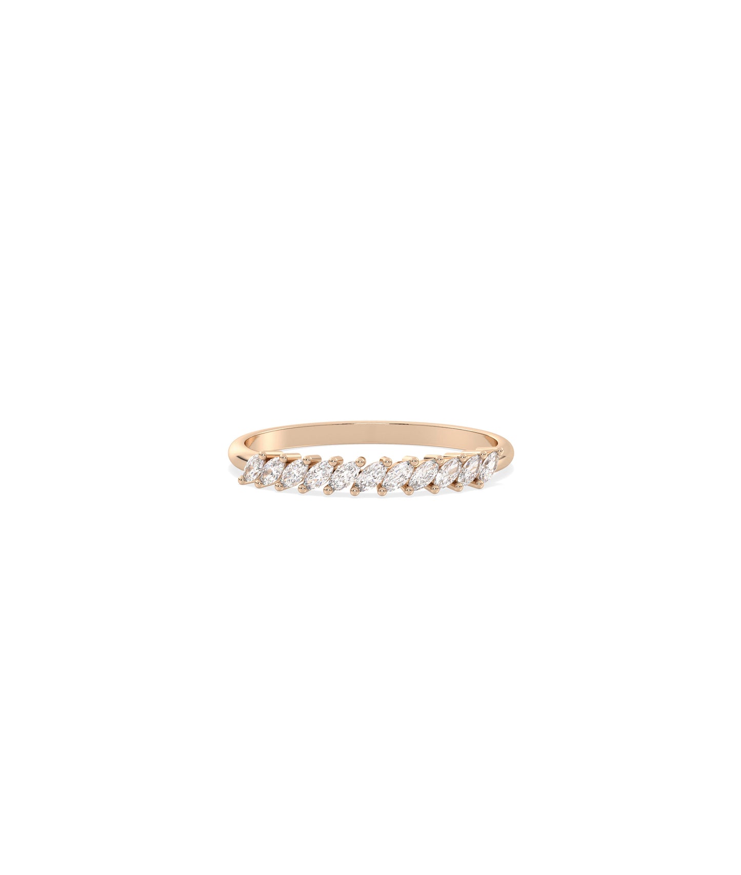 Marquise Diamond Band Ring - Everyday Jewelry