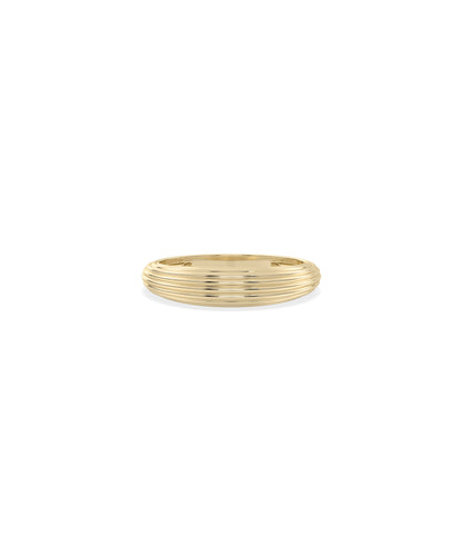 Groove Step Gold Dome Band Ring | Buy Diamond Band Rings 