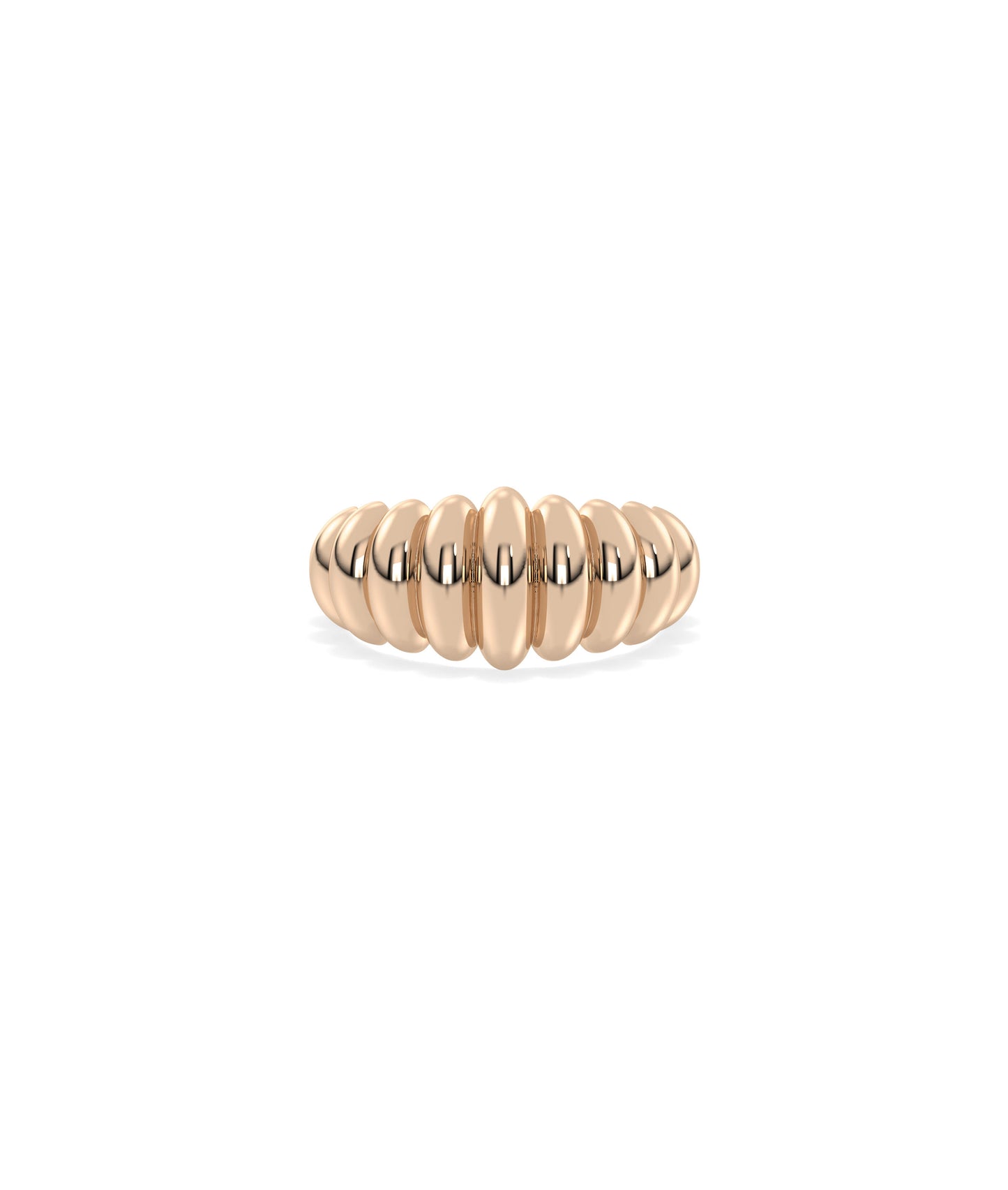 Groove Graduating Gold Band Ring | Diamond Band RIngs Online 