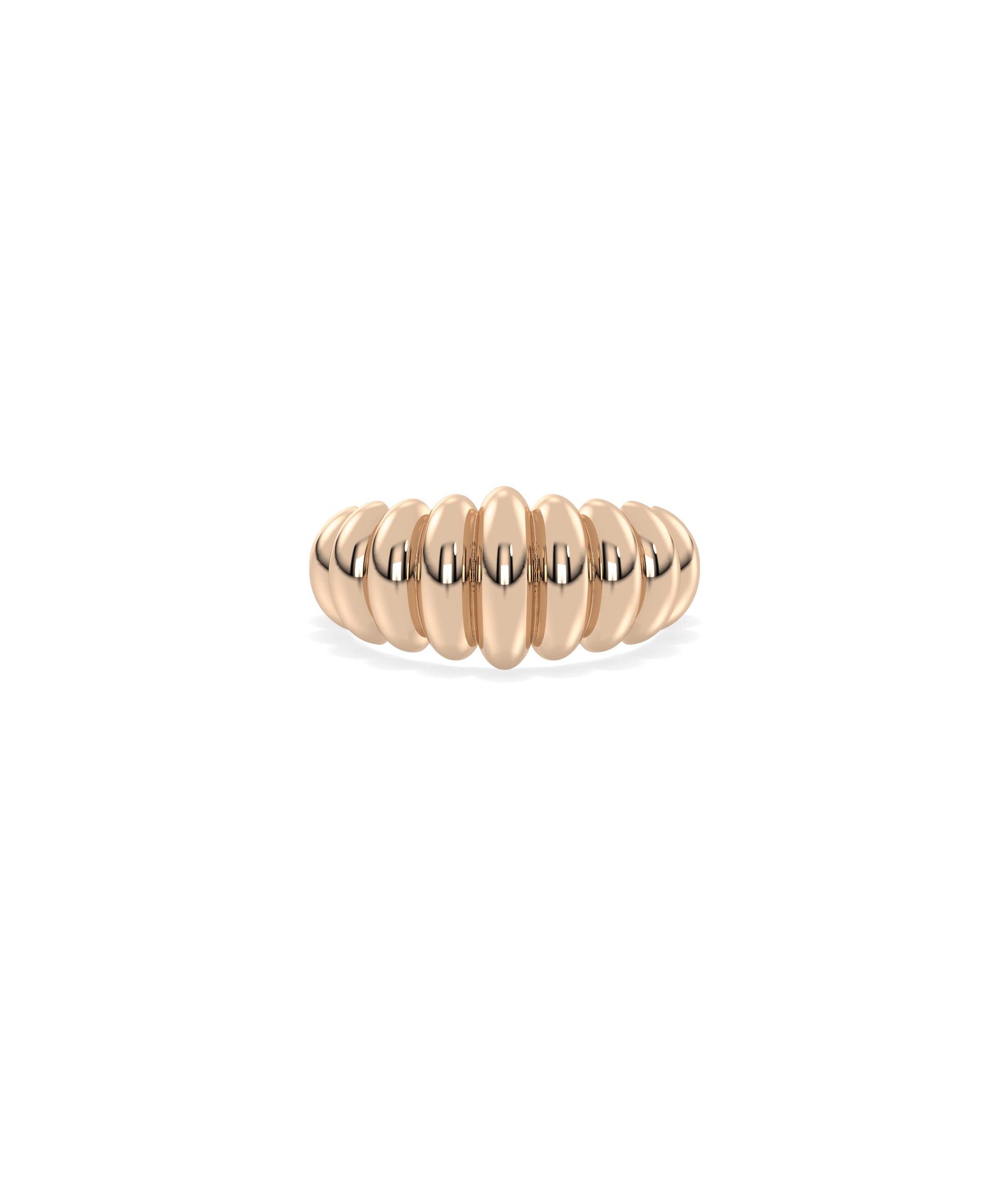 Groove Graduating Gold Band Ring | Diamond Band RIngs Online 