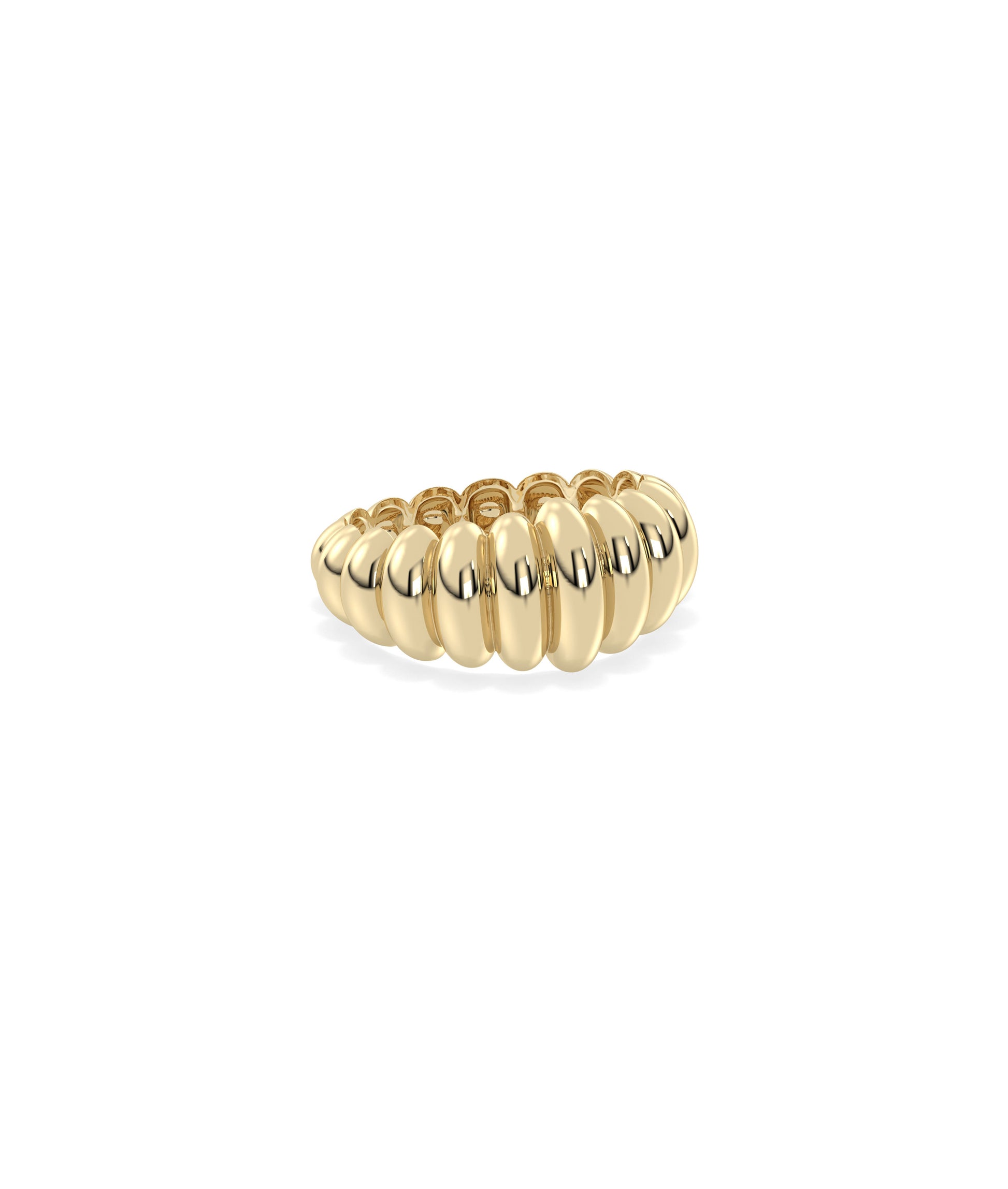 Groove Graduating Gold Band Ring | Diamond Band RIngs Online 