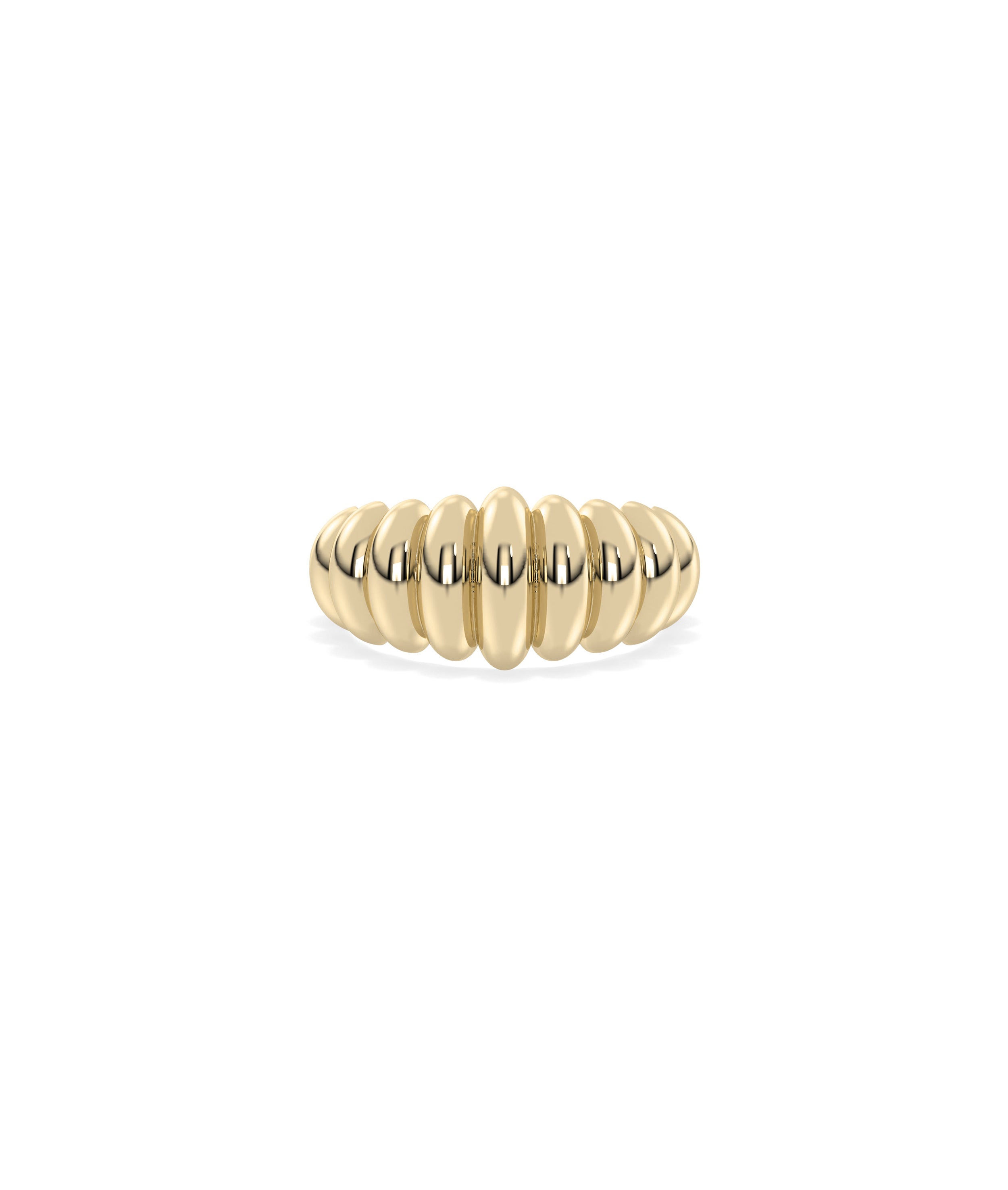 Groove Graduating Gold Band Ring | Diamond Band RIngs Online 