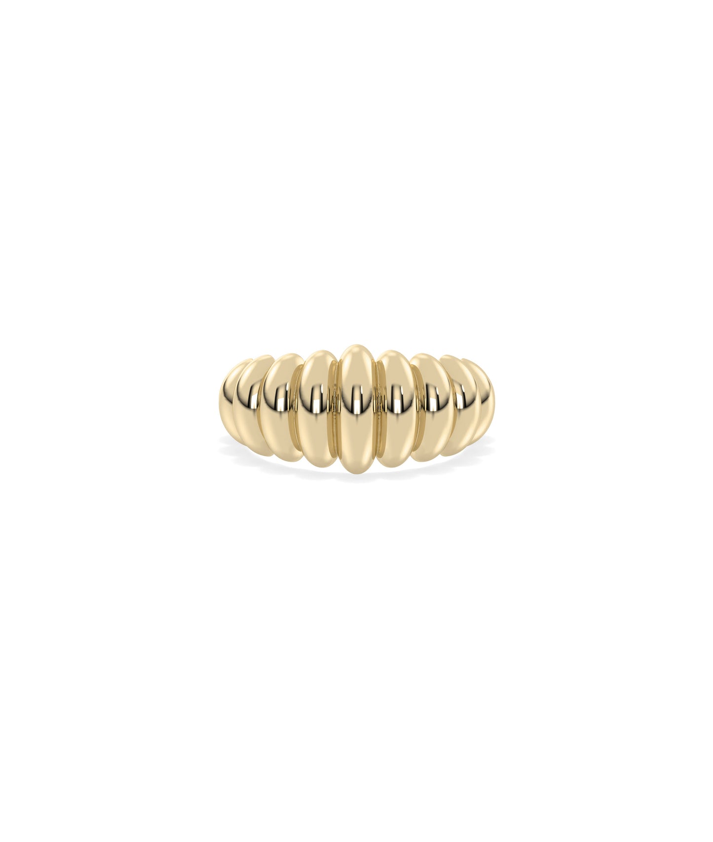 Groove Graduating Gold Band Ring | Diamond Band RIngs Online 