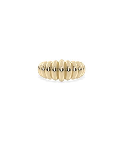 Groove Graduating Gold Band Ring | Diamond Band RIngs Online 