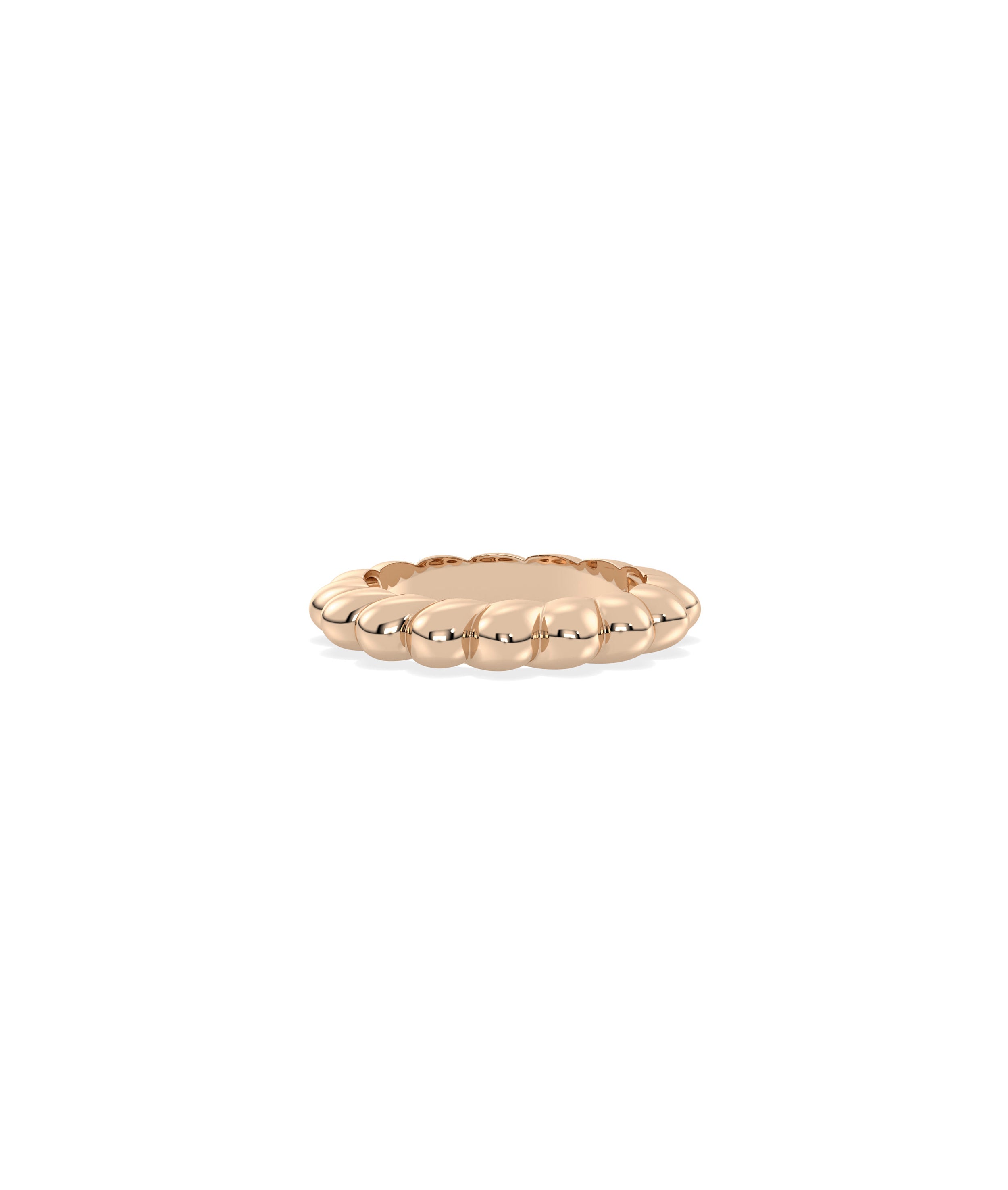 Gold Twist Band Ring | Diamond Band Rings Online