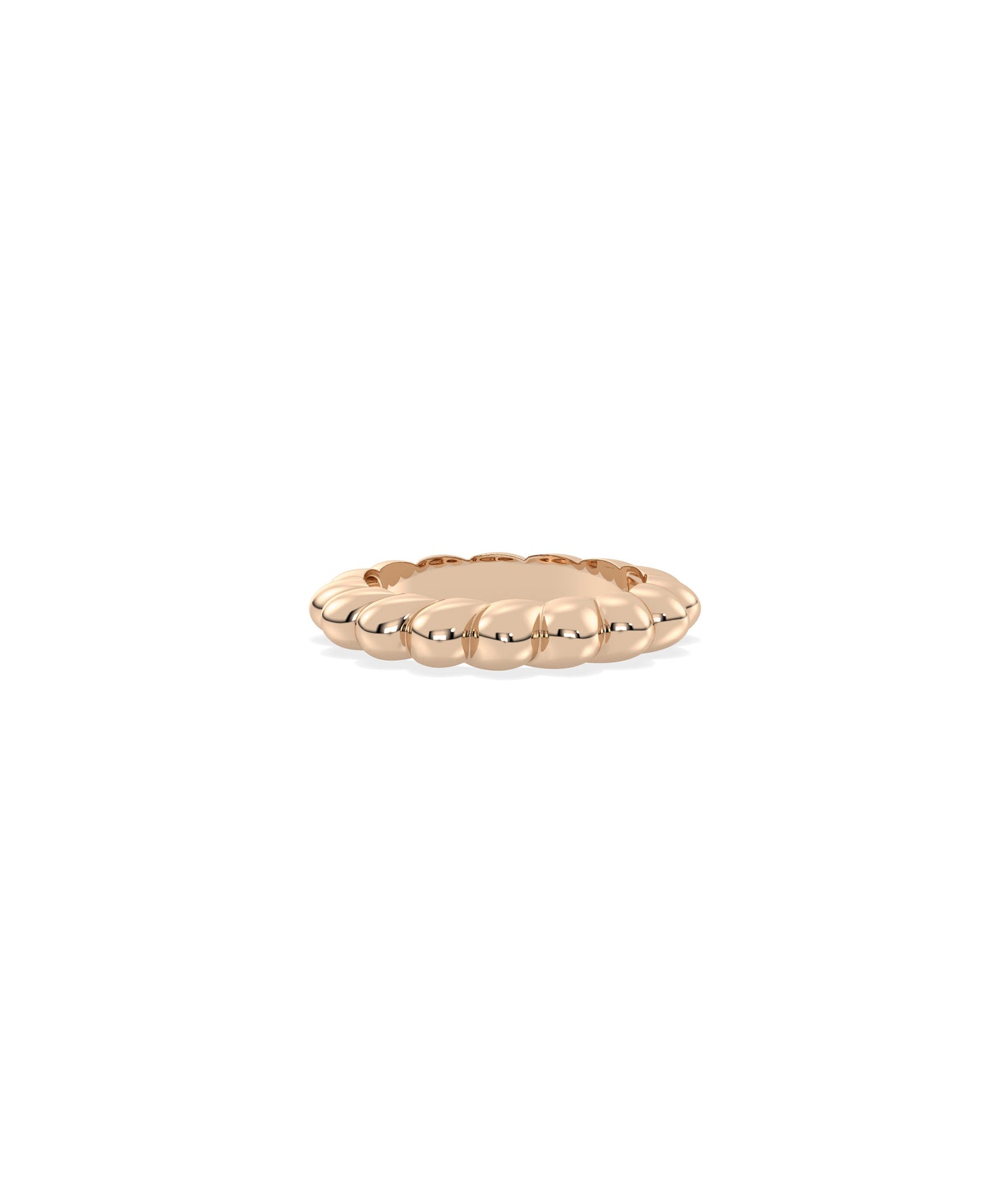 Gold Twist Band Ring | Diamond Band Rings Online