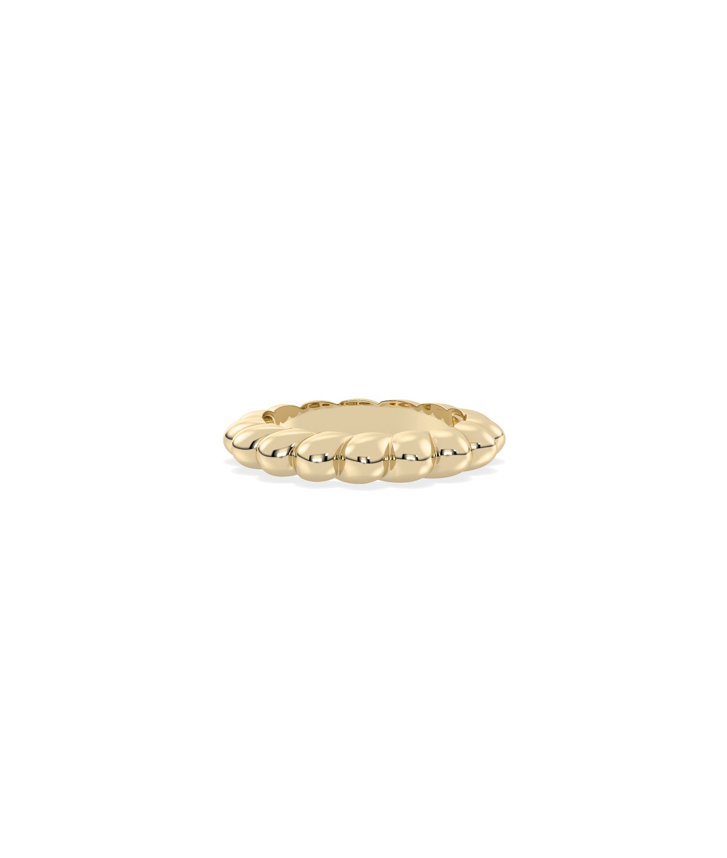 Gold Twist Band Ring | Diamond Band Rings Online