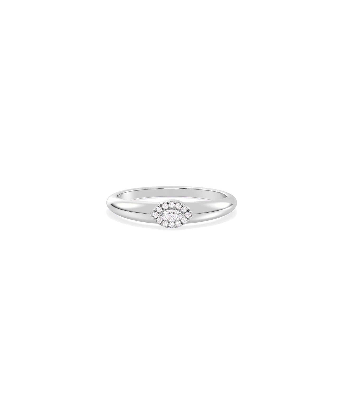 Marquise Diamond Ring - Diamond Band Rings