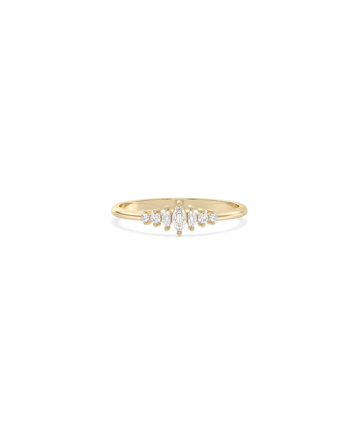 Diamond Graduating Band | Multi-Shape Gemstone Ring