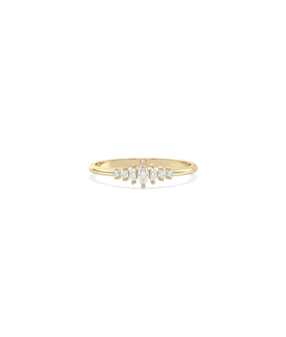 Diamond Graduating Band | Multi-Shape Gemstone Ring