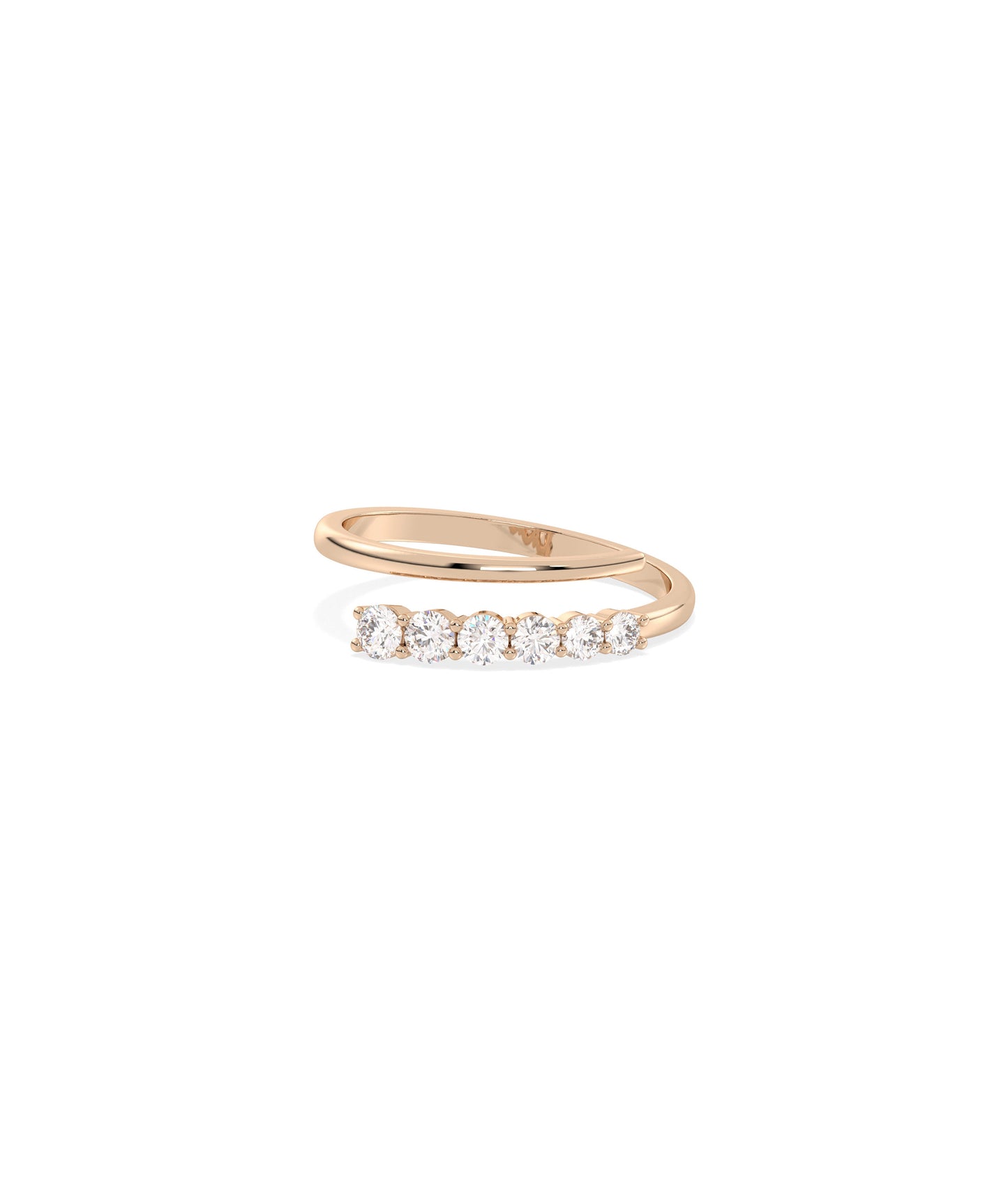 Diamond Bypass Ring