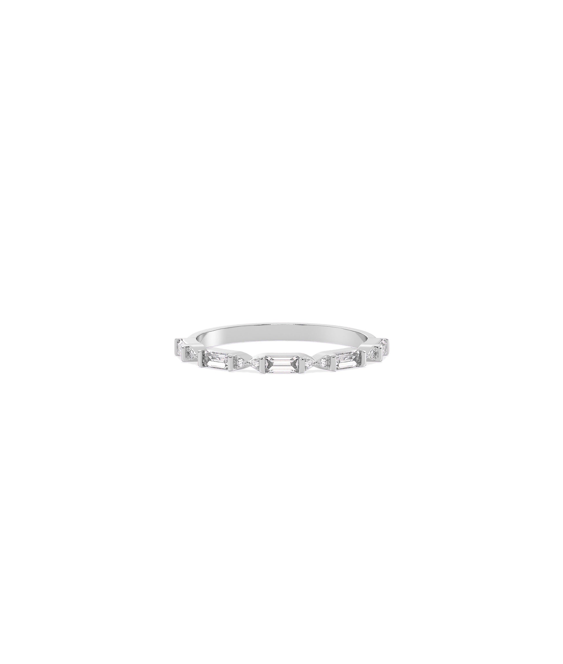 Diamond Baguette Band Ring | Diamond Band Rings For Women