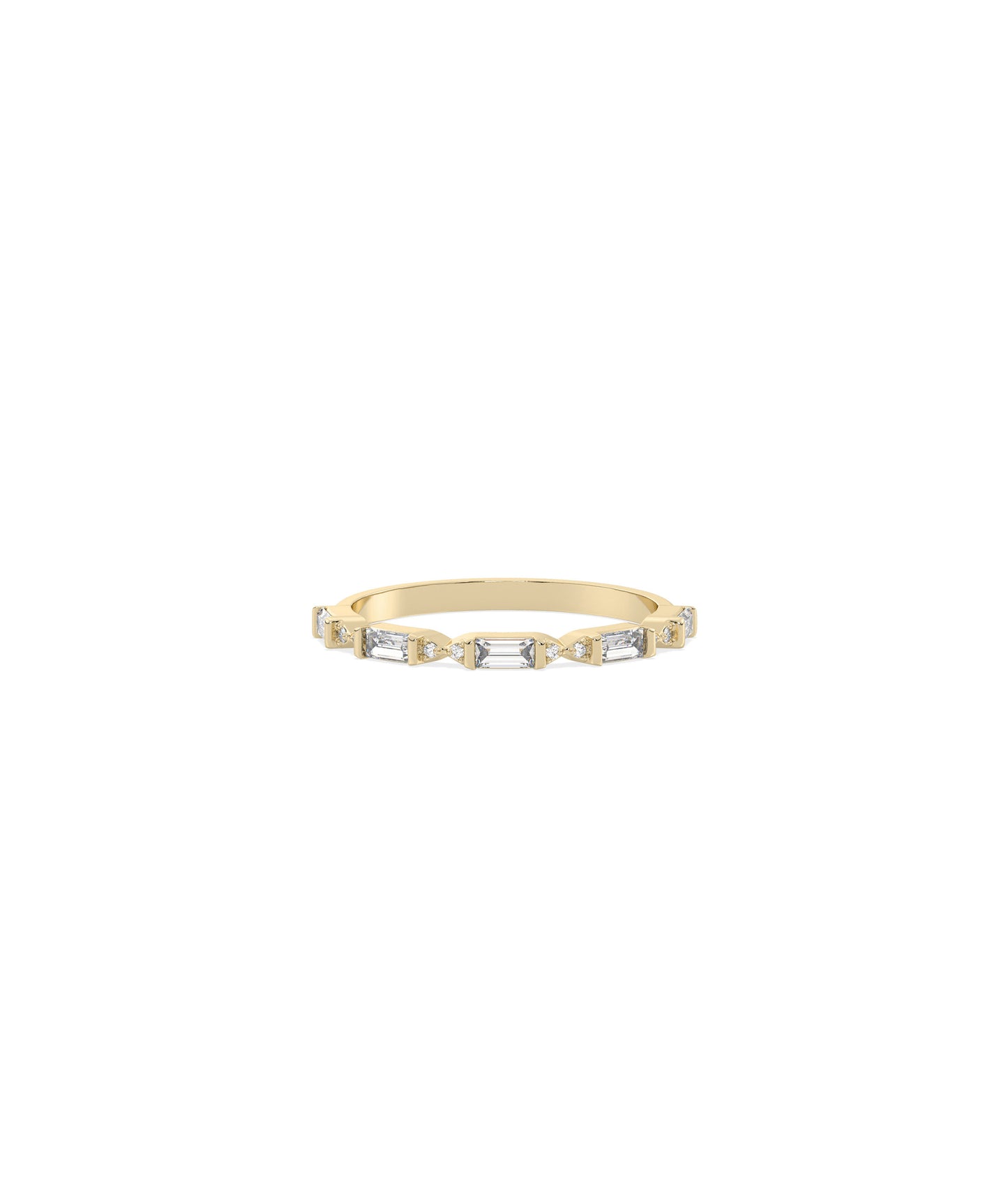 Diamond Baguette Band Ring | Diamond Band Rings For Women