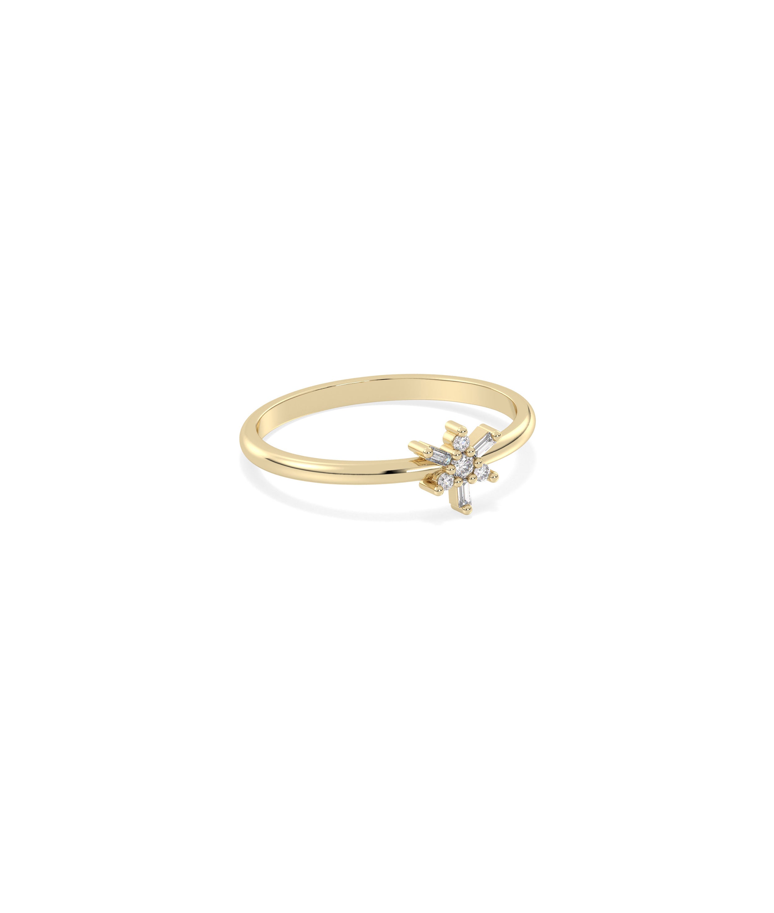 Mix Shape Diamond Cluster Ring | Diamond Band Ring