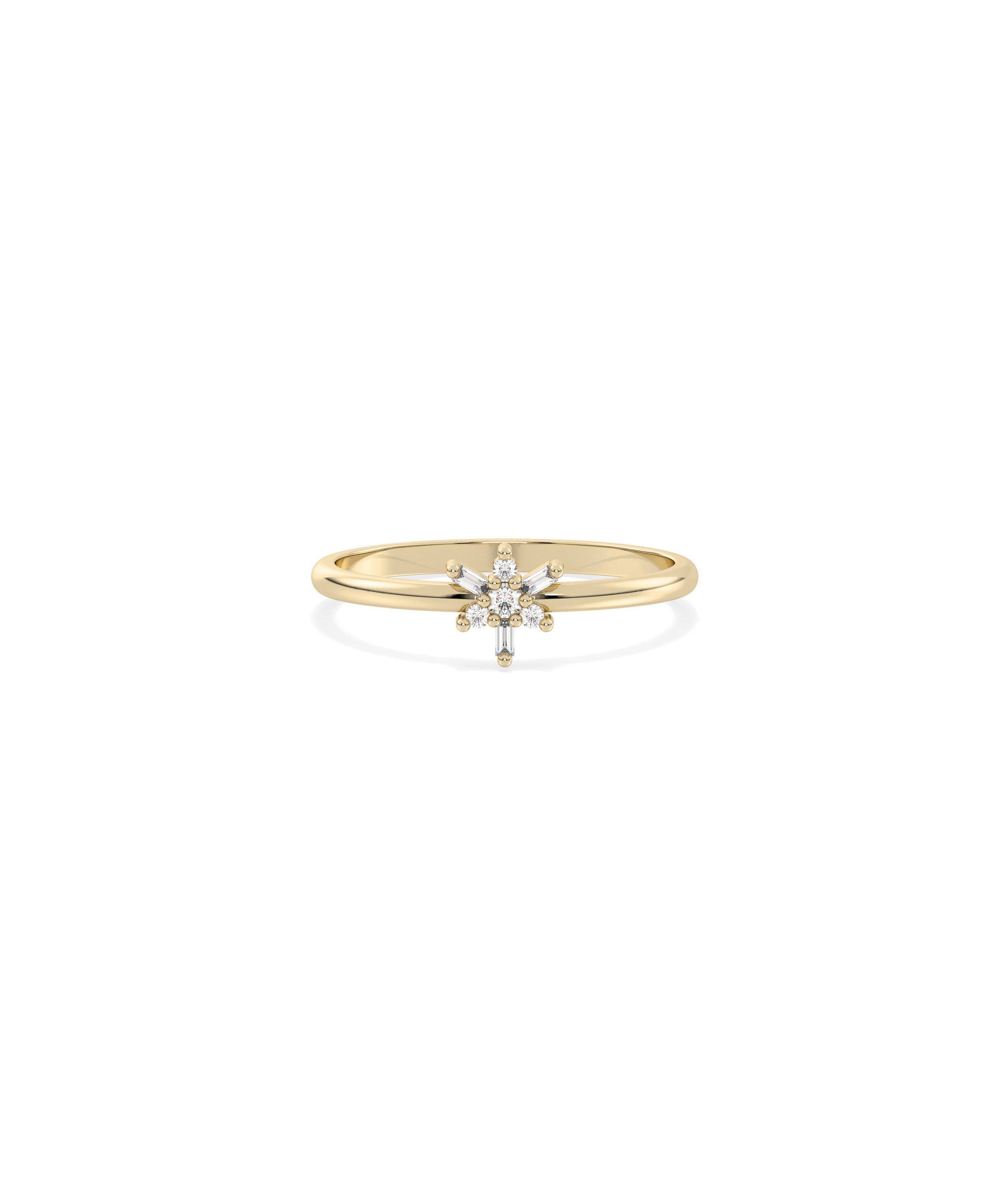 Mix Shape Diamond Cluster Ring | Diamond Band Ring