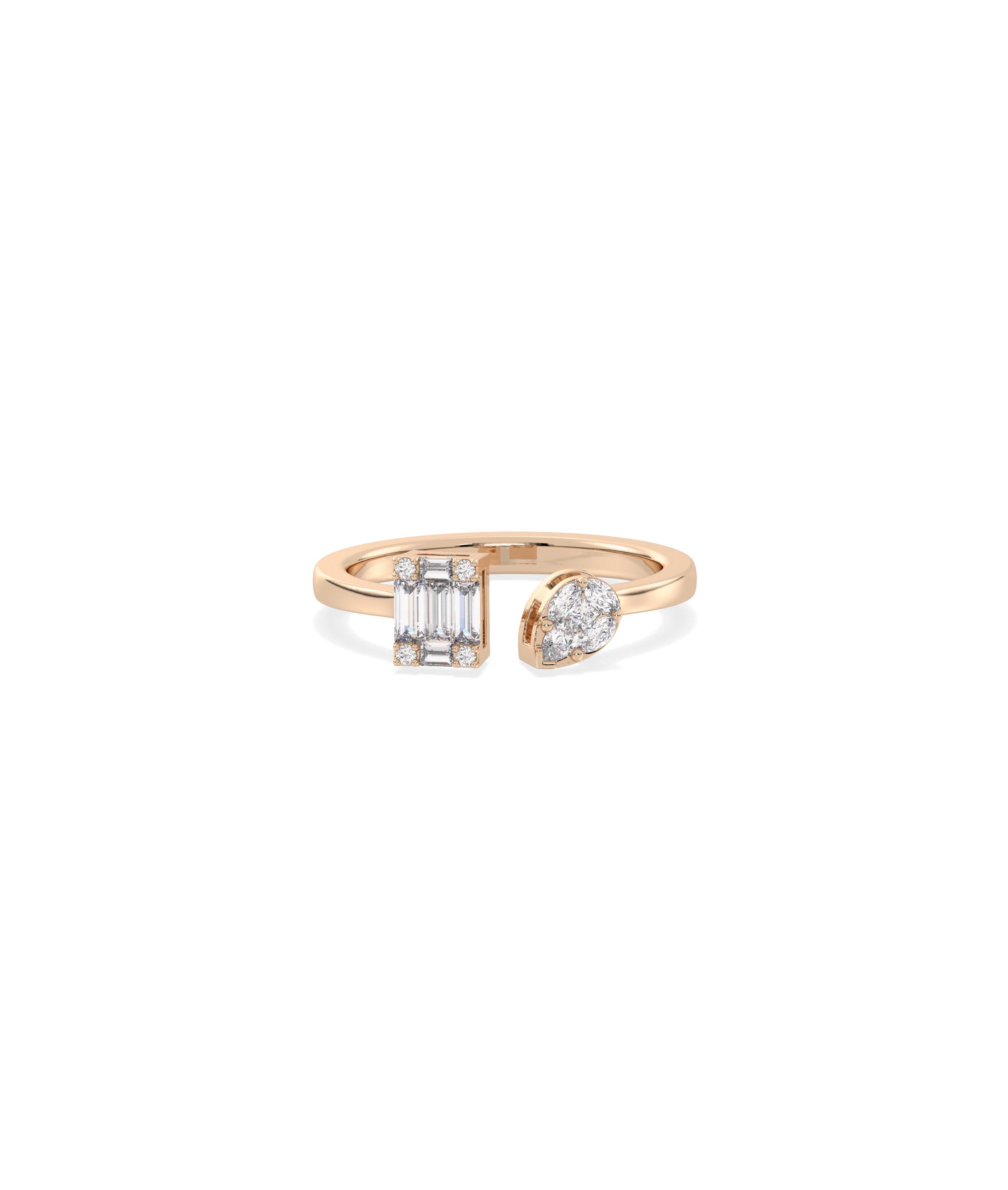 Diamond Split Illusion Set Ring