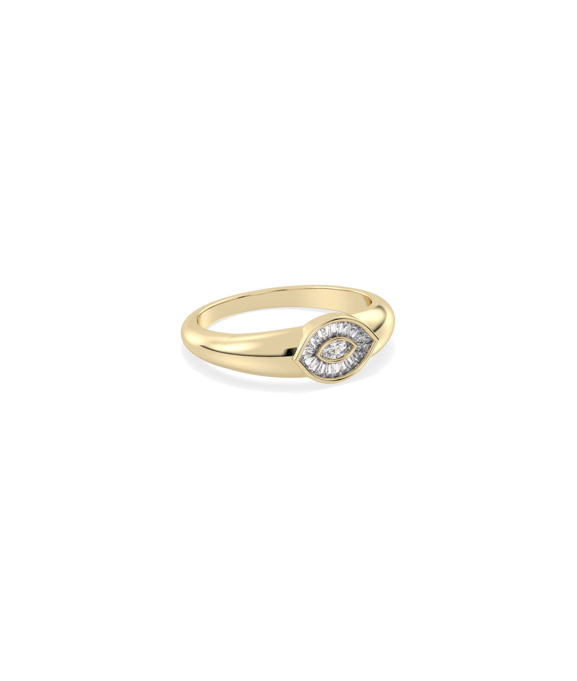 Diamond Evil Eye Band Ring | Band Rings For Women