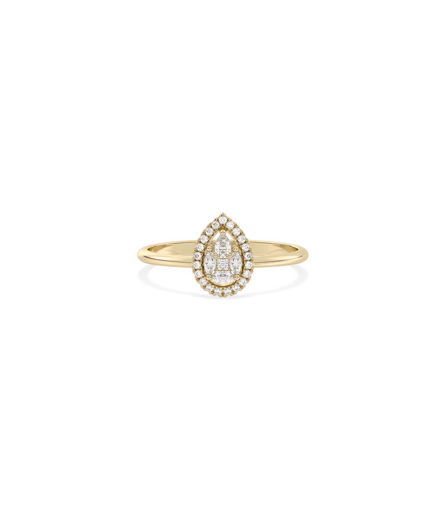 Diamond Illusion Set Band Ring | Elegant Diamond Band