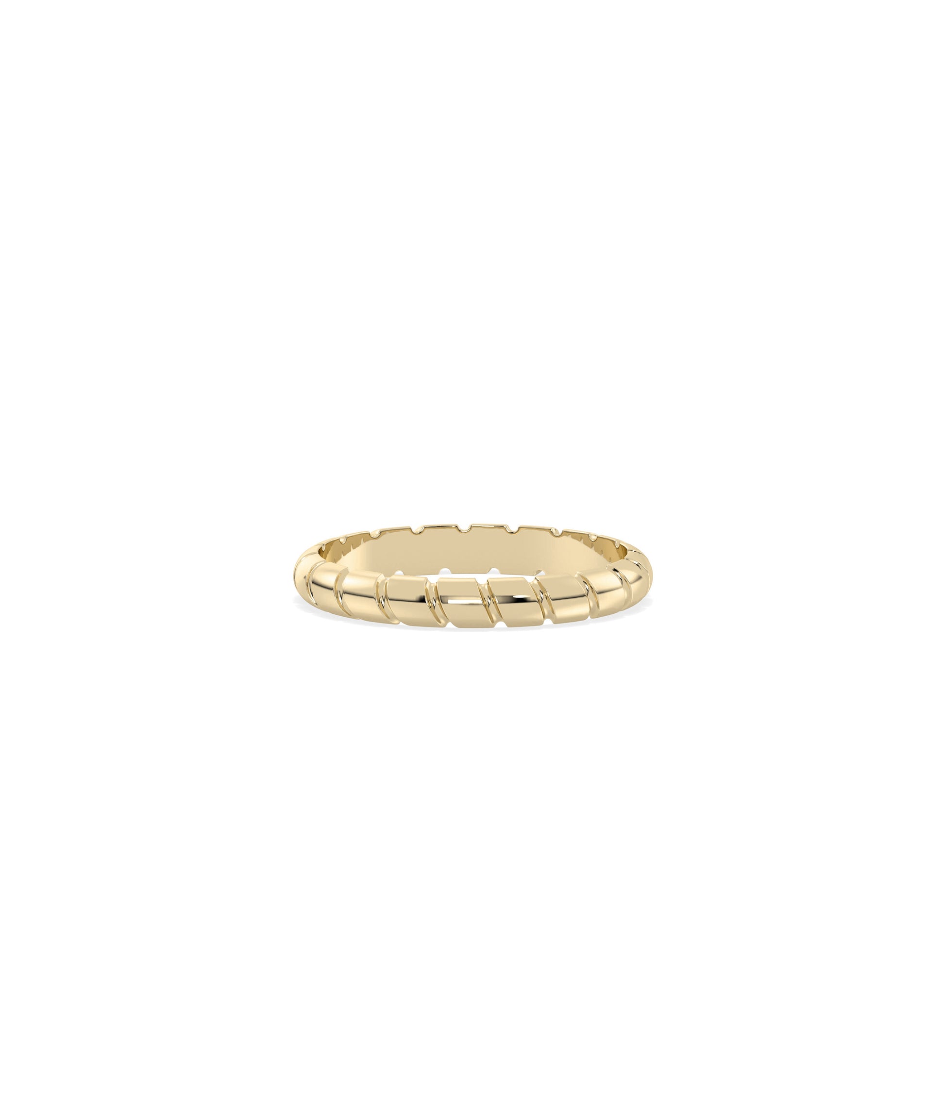 Gold Twist Eternity Band Ring | Elegant Diamond Band Rings