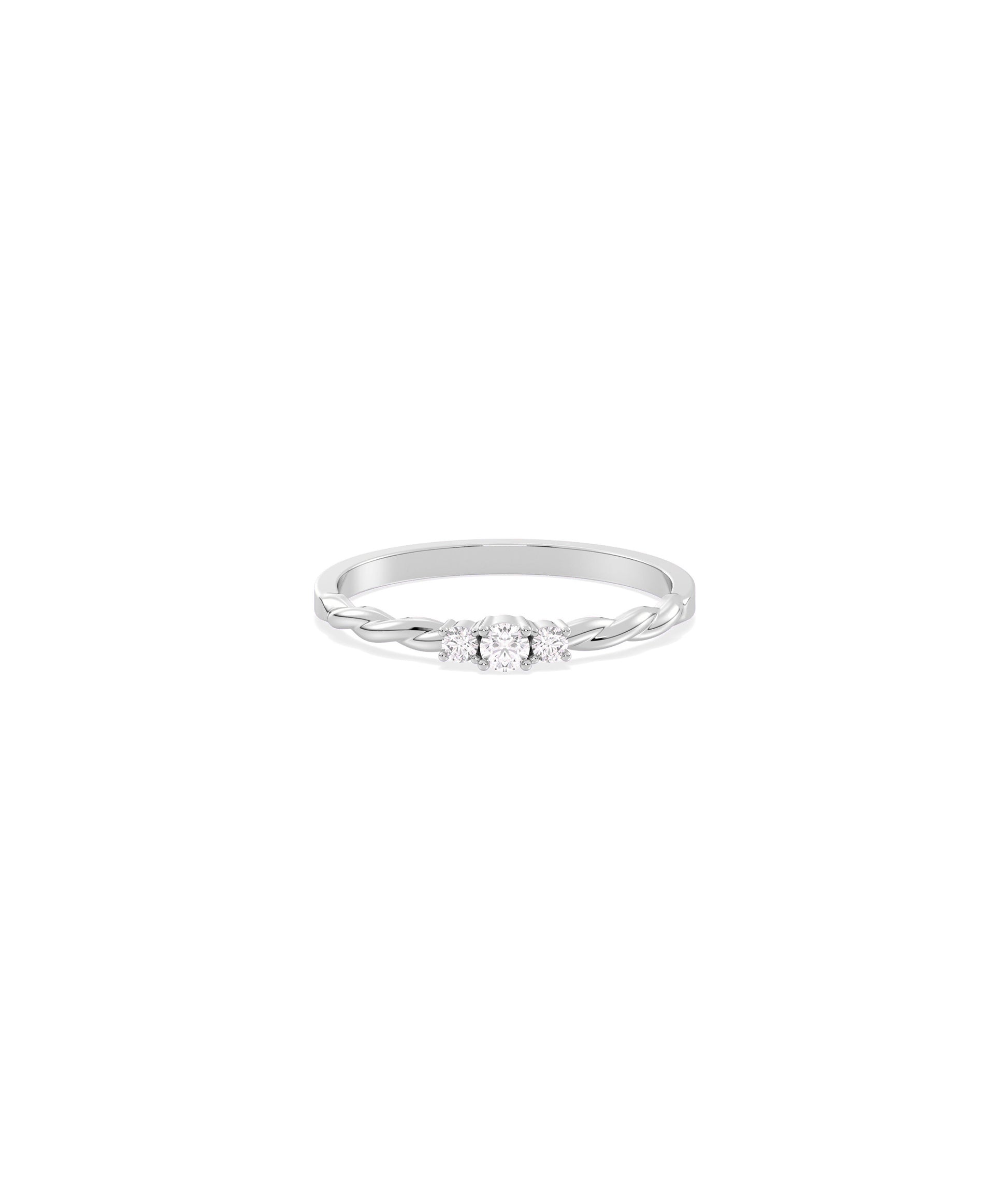 Diamond Rope Band Ring - Everyday jewelry