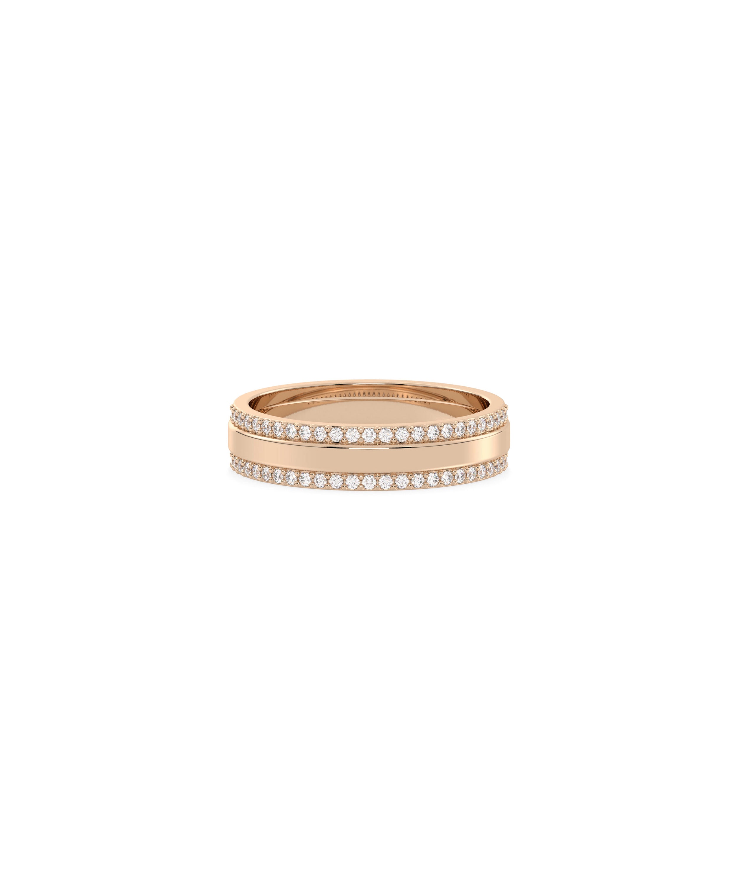 2 Line Diamond Eternity Band Ring | Diamond Band Ring 