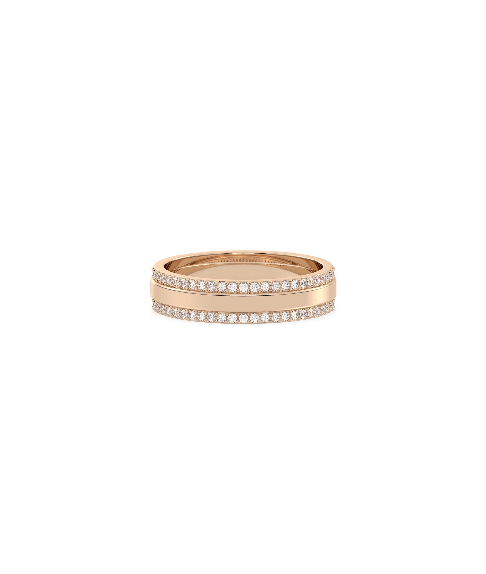 2 Line Diamond Eternity Band Ring | Diamond Band Ring 