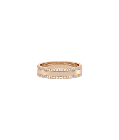 2 Line Diamond Eternity Band Ring | Diamond Band Ring 