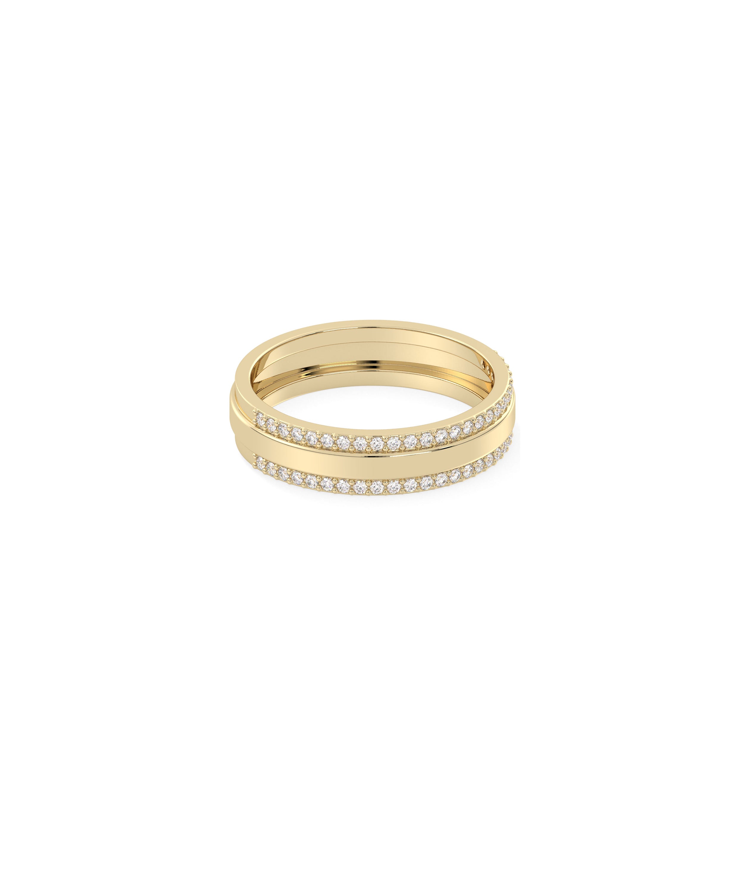 2 Line Diamond Eternity Band Ring | Diamond Band Ring 