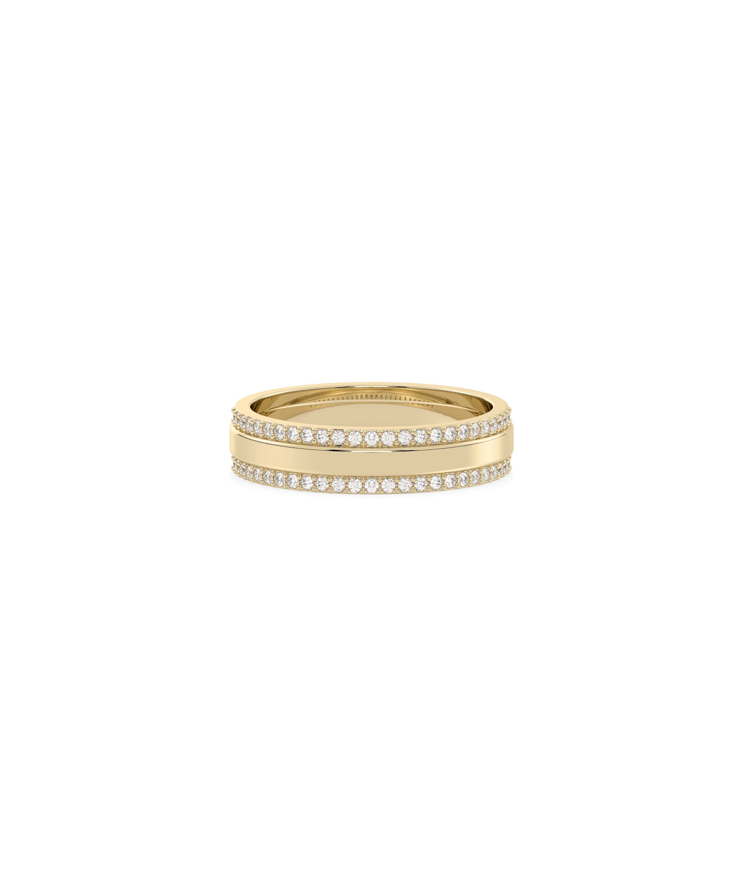 2 Line Diamond Eternity Band Ring | Diamond Band Ring 