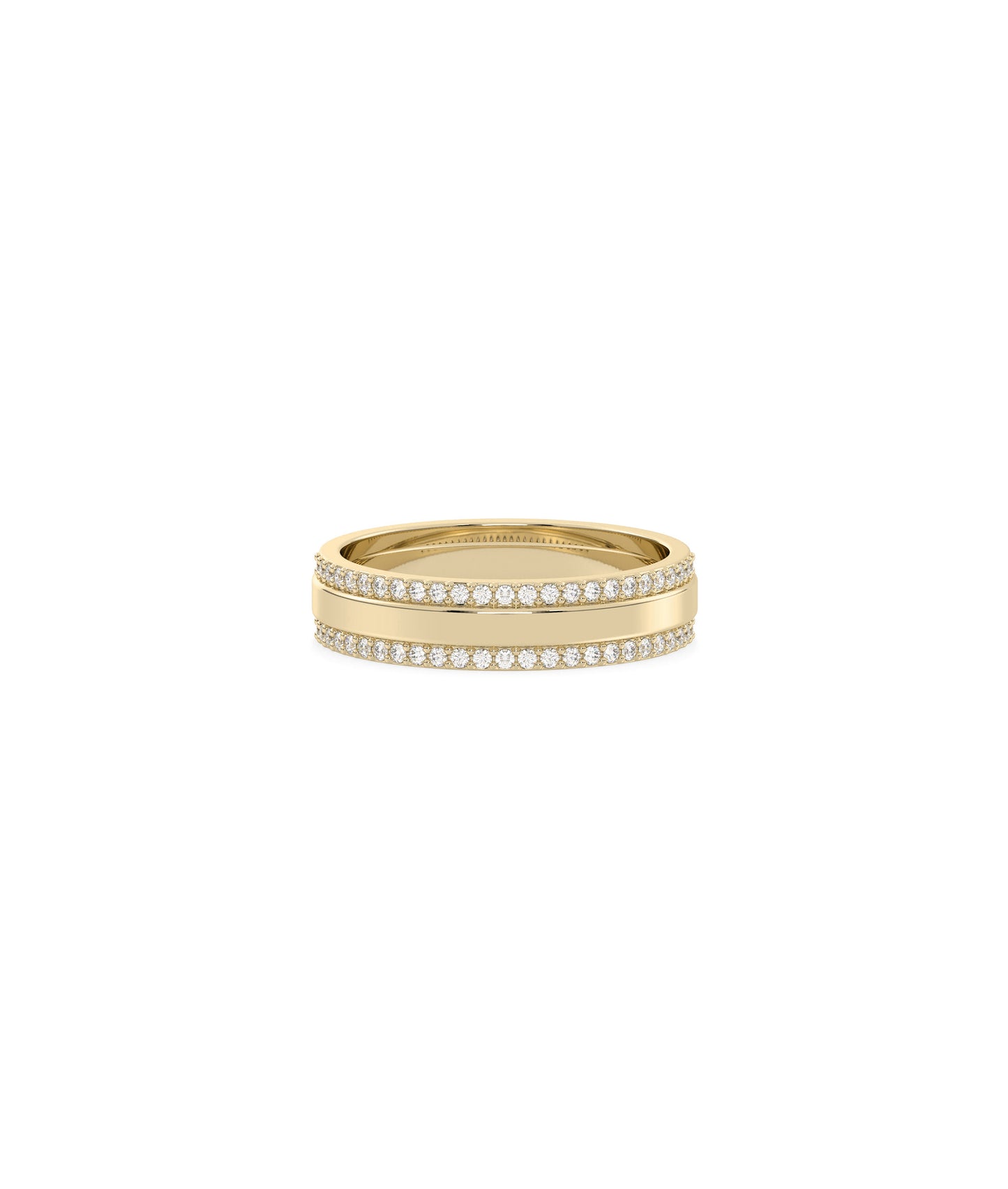 2 Line Diamond Eternity Band Ring | Diamond Band Ring 