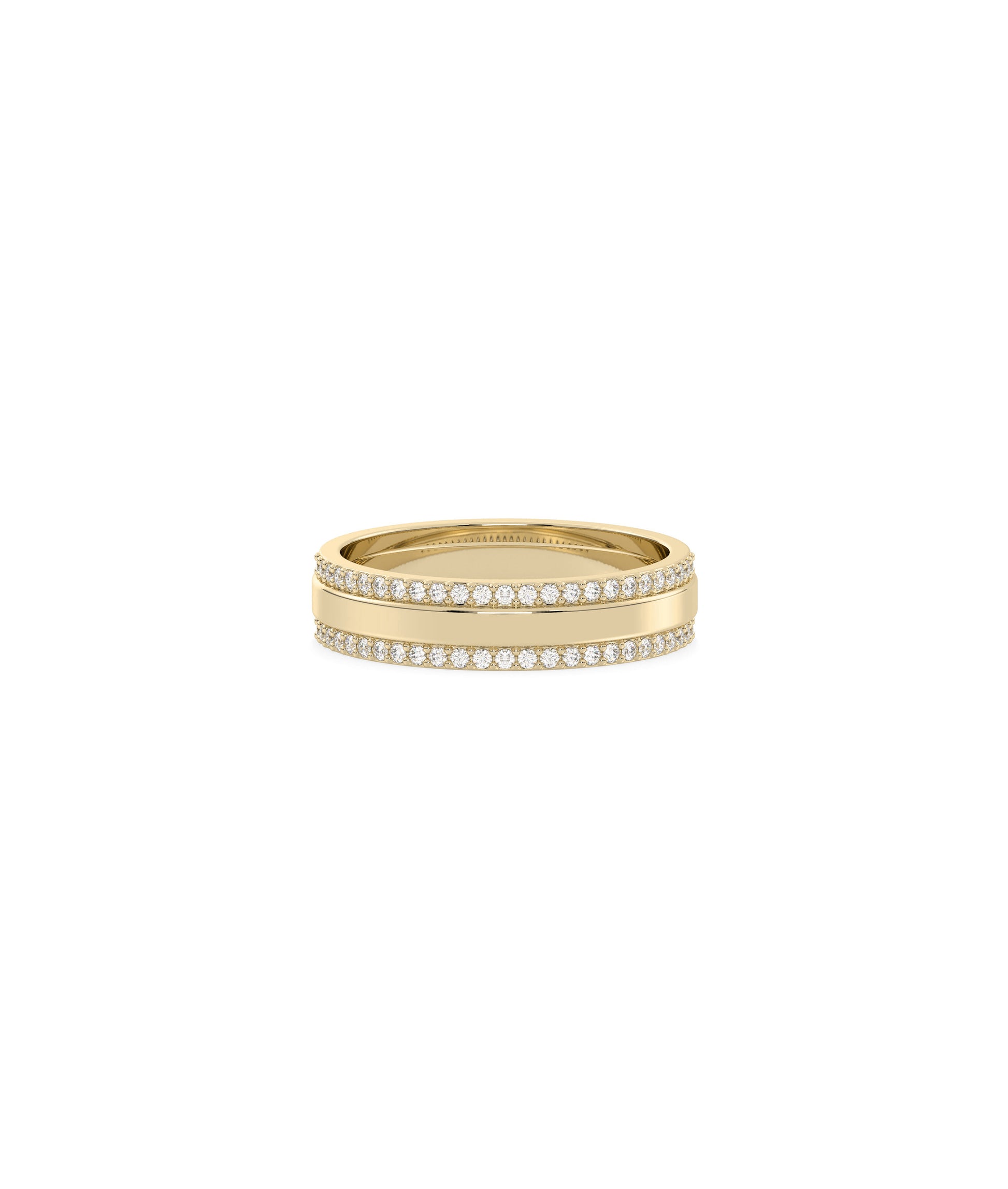 2 Line Diamond Eternity Band Ring | Diamond Band Ring 