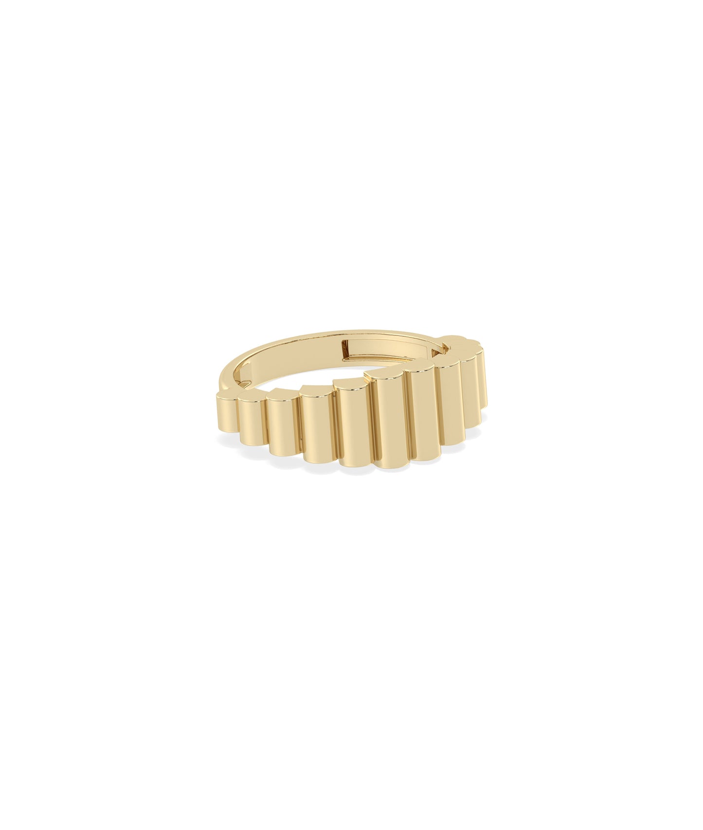 Groove Graduating Gold Band Ring | Diamond Band RIngs 