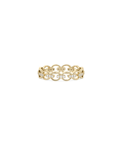 Diamond Circle Link Eternity Band Ring | Elegant Diamond Band Ring