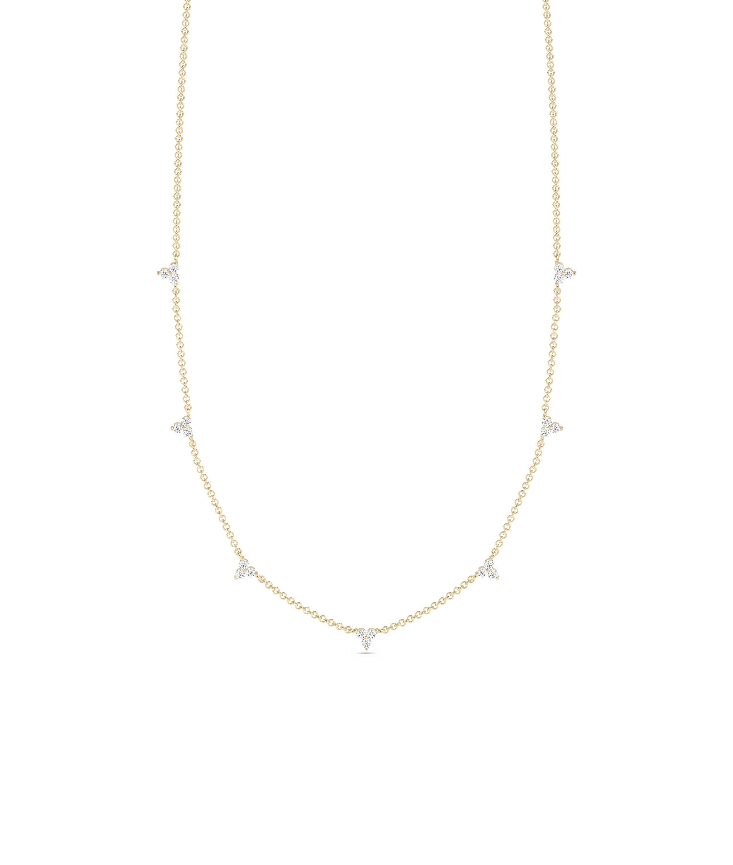 Diamond Station Necklace | Everyday Jewelry