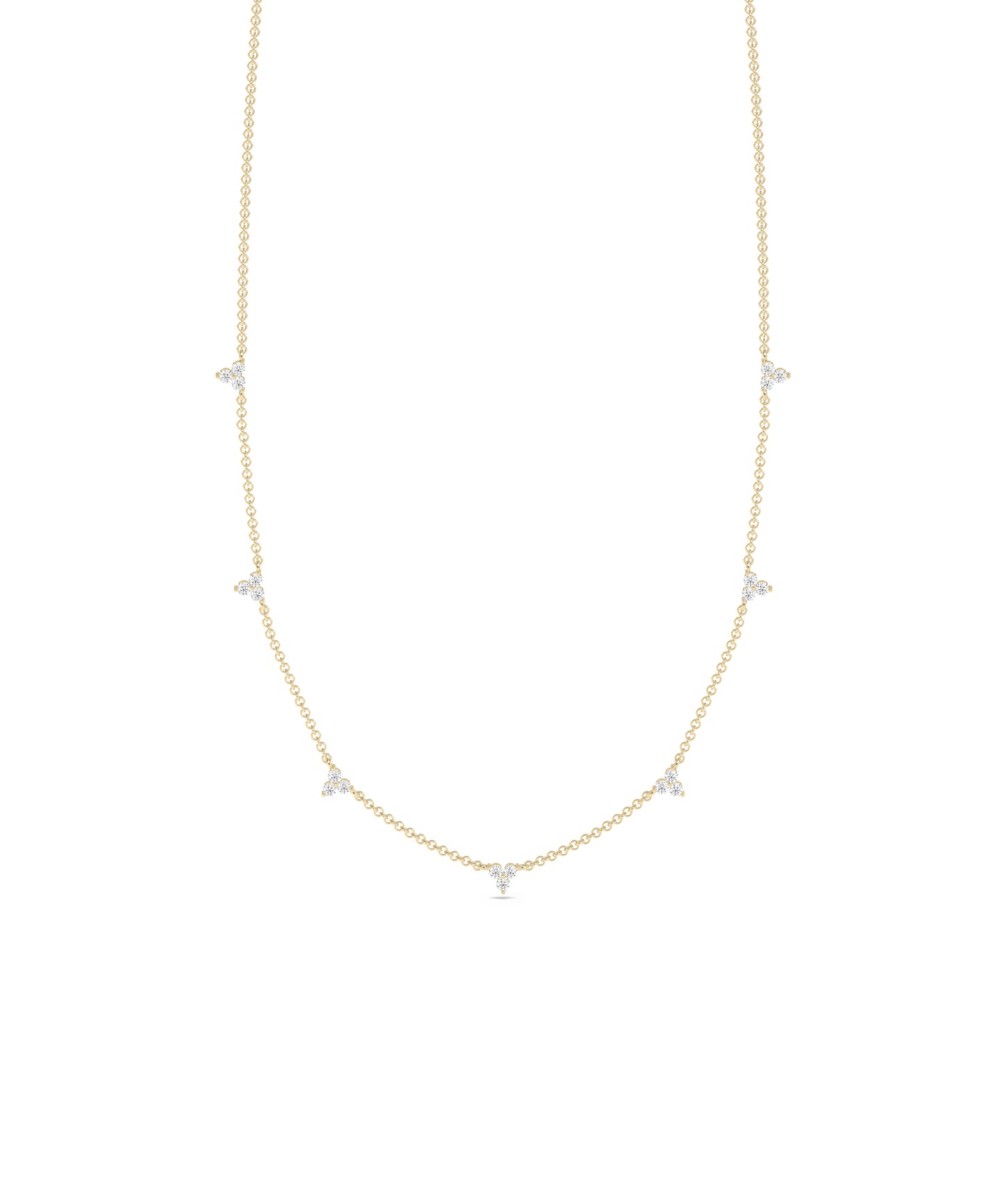 Diamond Station Necklace | Everyday Jewelry