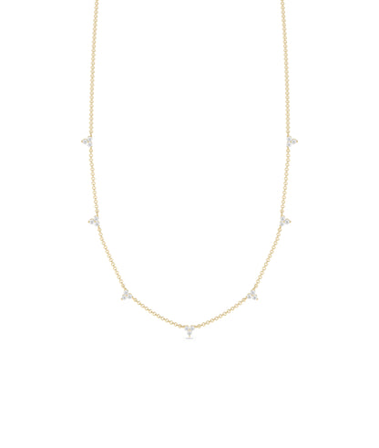 Diamond Station Necklace | Everyday Jewelry