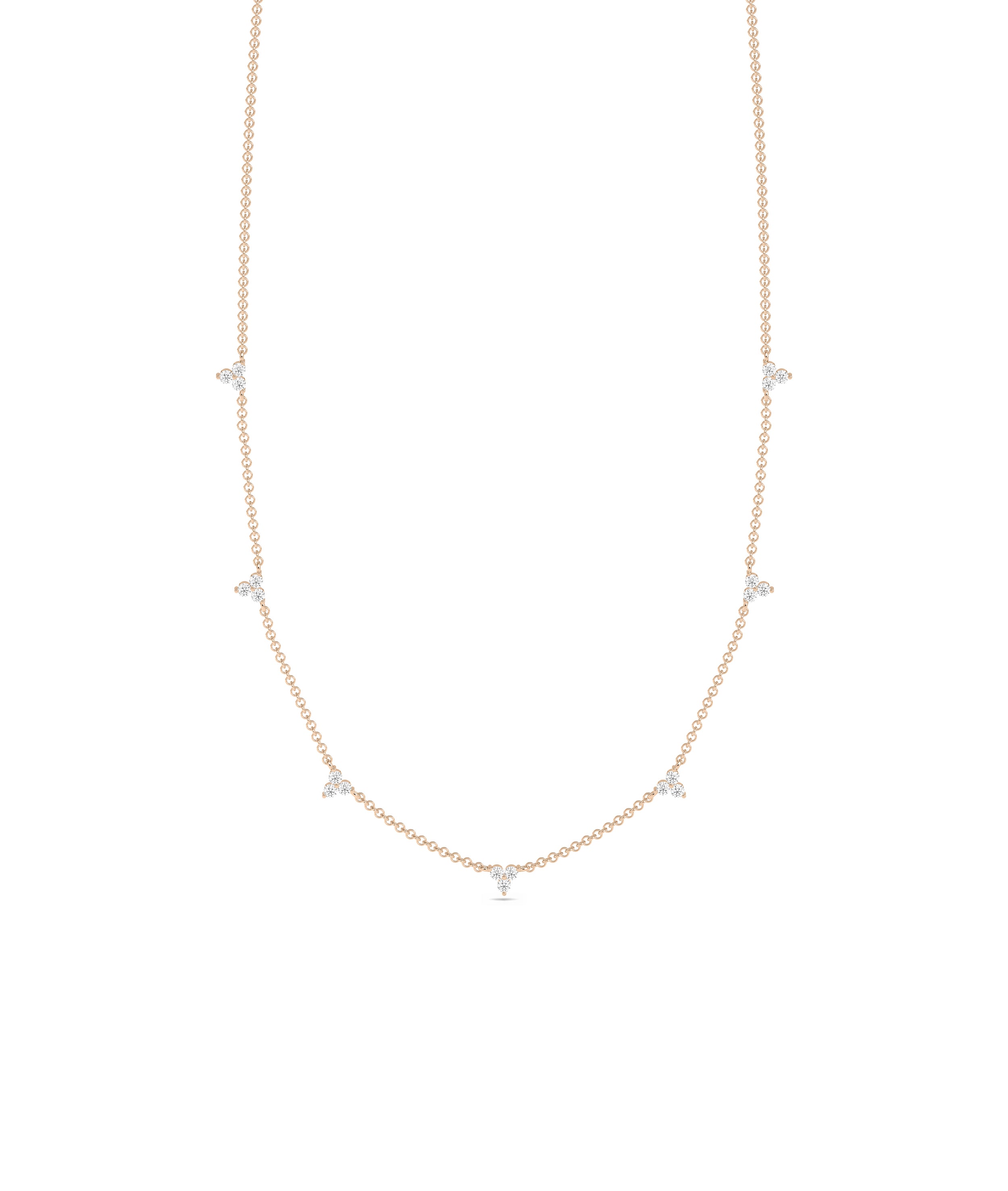 Diamond Station Necklace | Everyday Jewelry