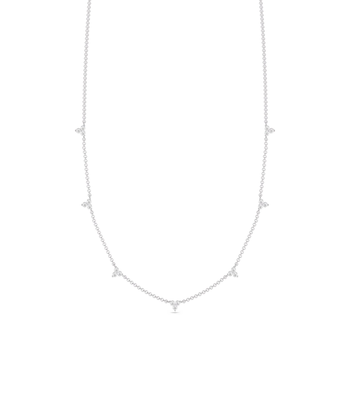 Diamond Station Necklace | Everyday Jewelry