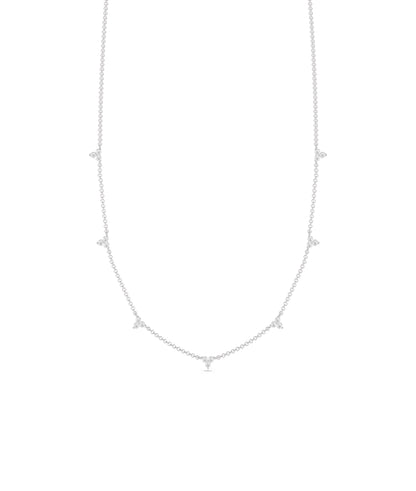 Diamond Station Necklace | Everyday Jewelry