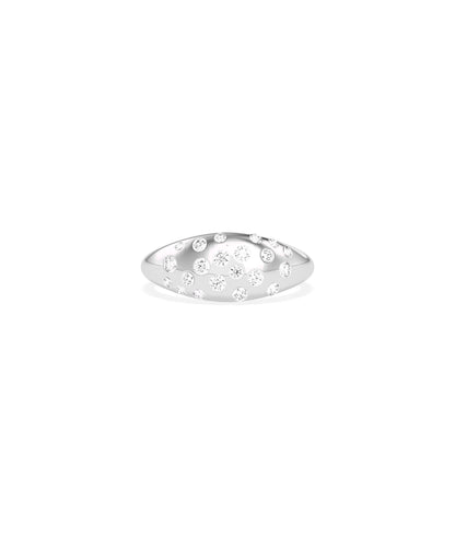 Diamond Bezel Dome Ring