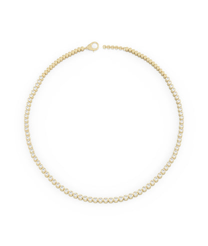 Diamond Bezel Tennis Necklace | Elegant Diamond Necklace