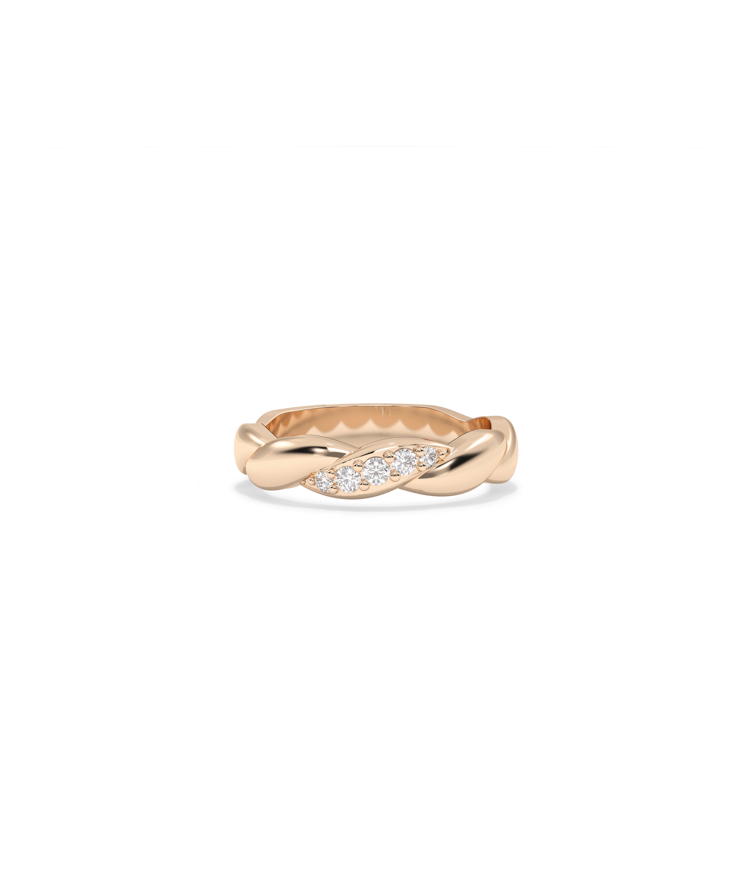 Diamond Twist Ring - Stylish Everyday Jewelry