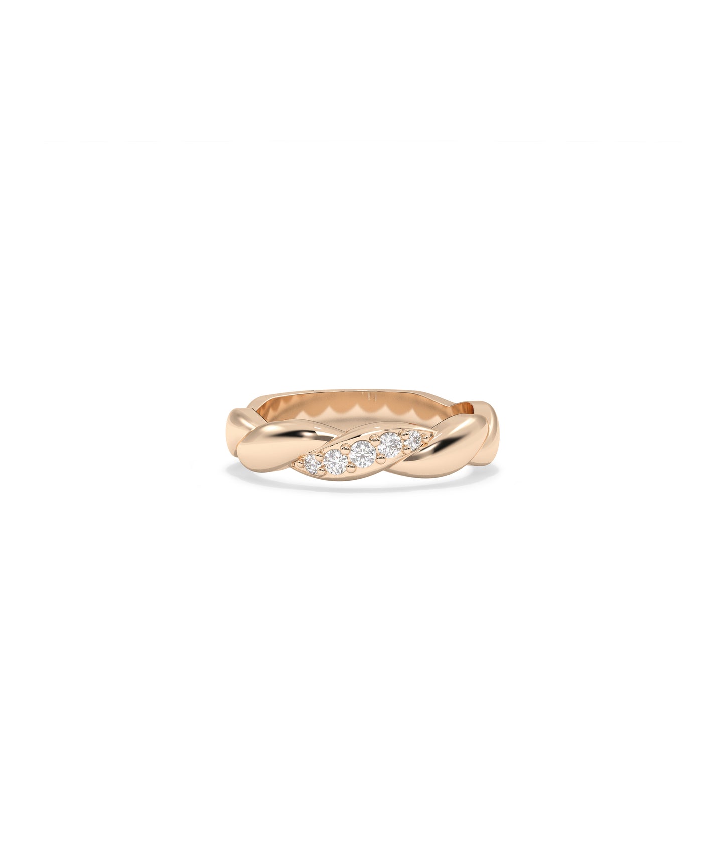 Diamond Twist Ring - Stylish Everyday Jewelry