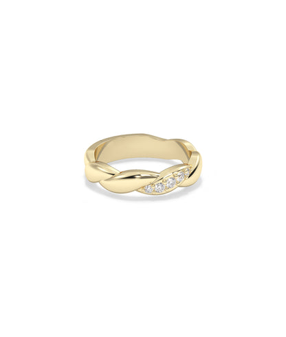 Diamond Twist Ring - Stylish Everyday Jewelry