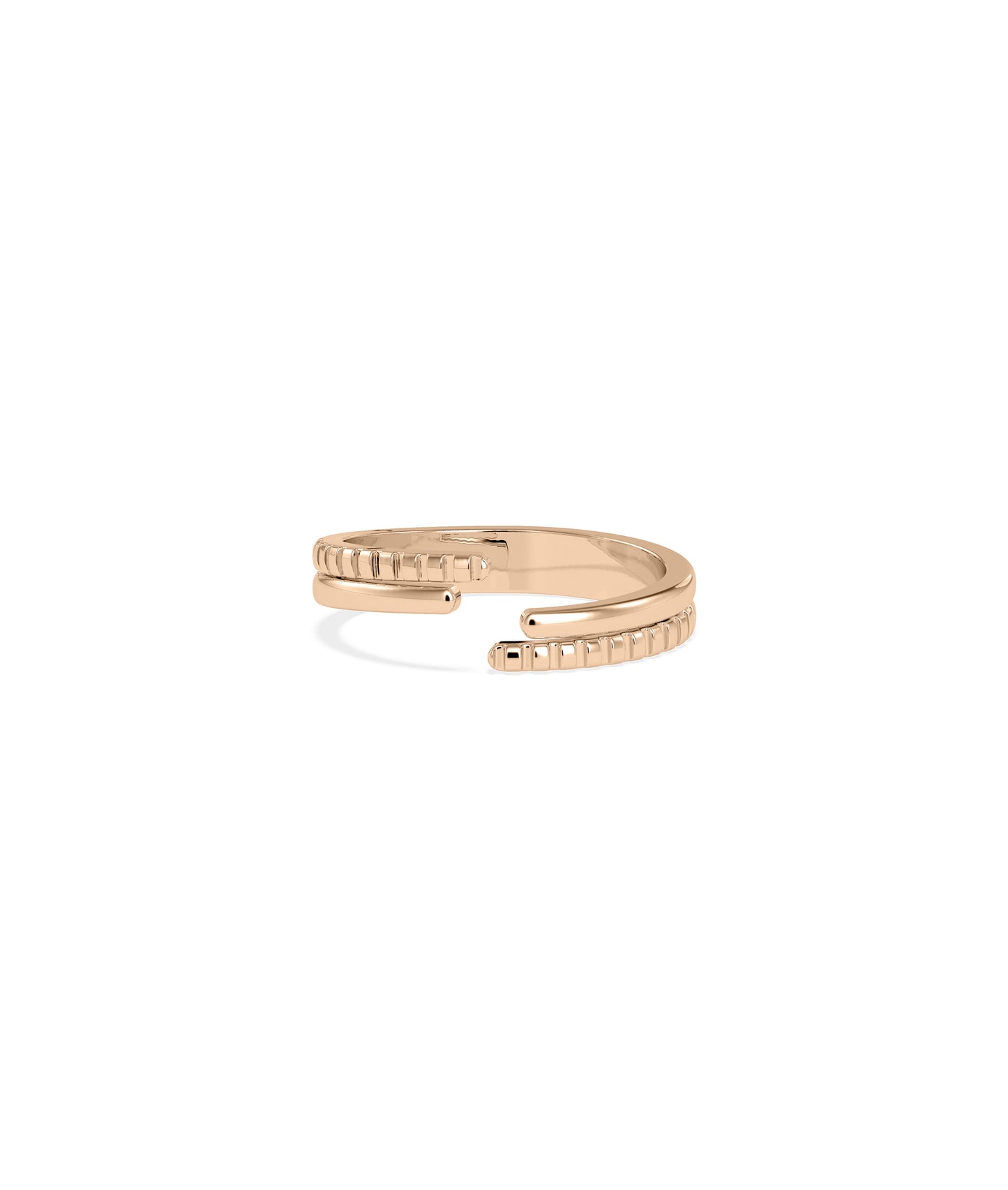 Gold Groove Bypass Ring