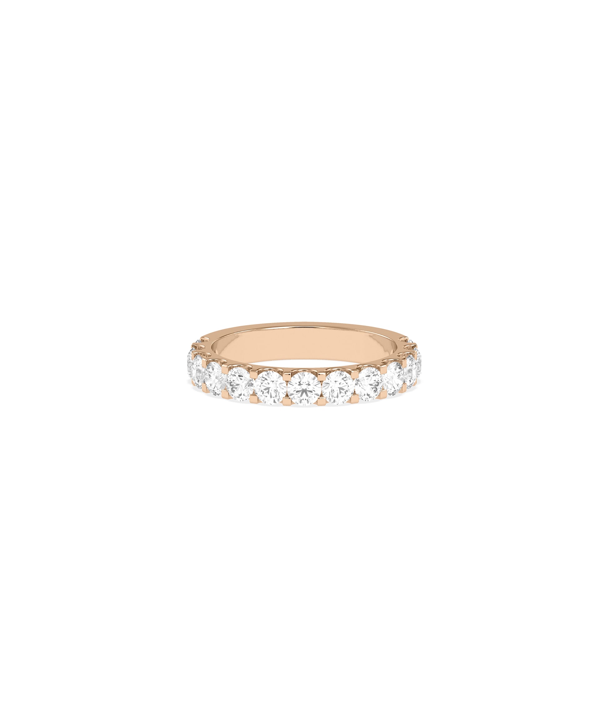 Diamond Half Eternity Band Ring | Diamond Band Rings