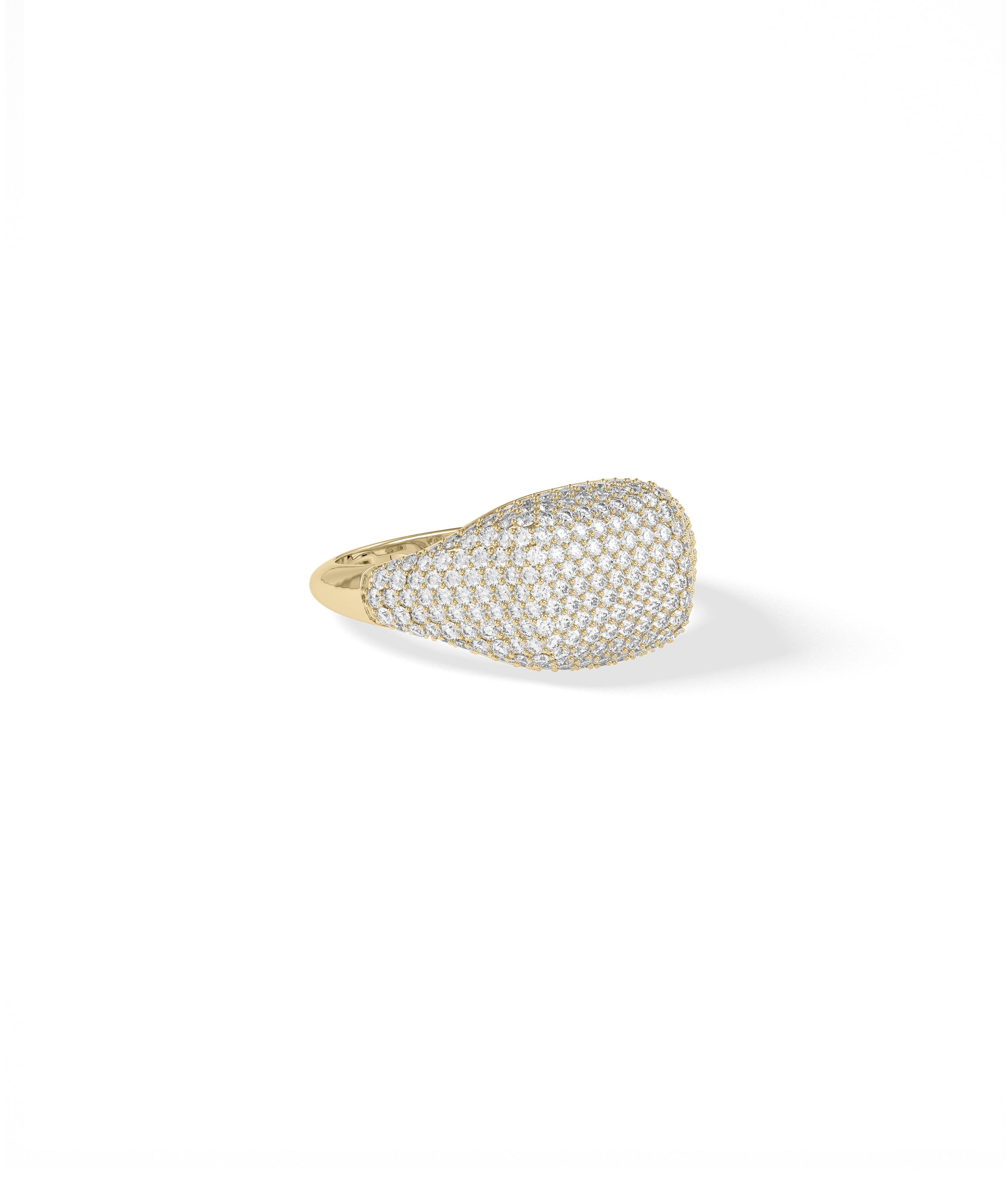 Diamond Pave Cushion Signet Ring | Engagement Rings For Women