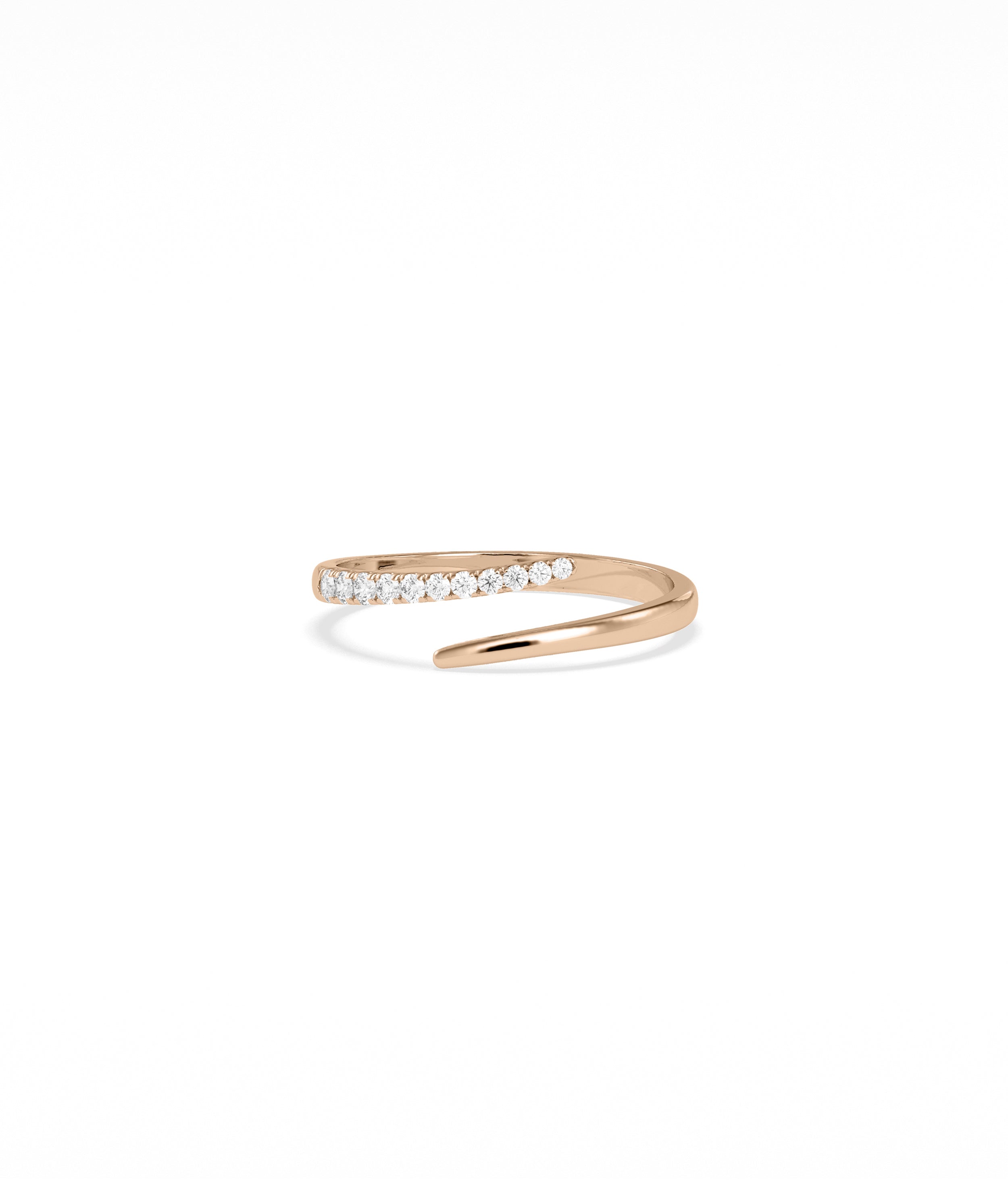 Diamond and Gold Bypass Ring | Elegant Everyday Jewelry 